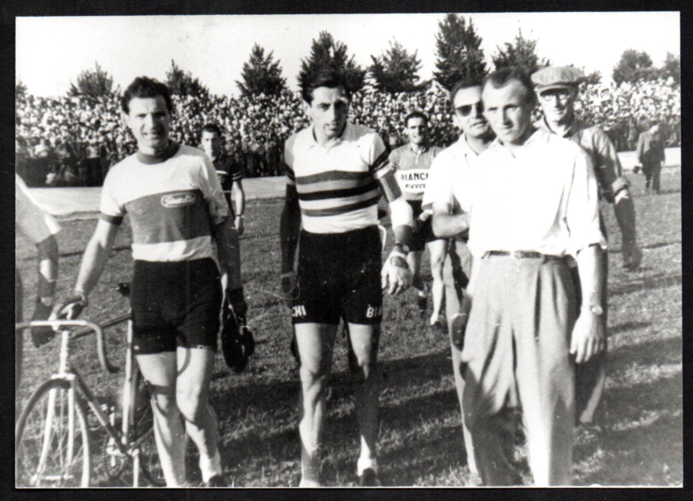 Fauto Coppi 1953 allo stadio  Bottecchia di Pordenone
